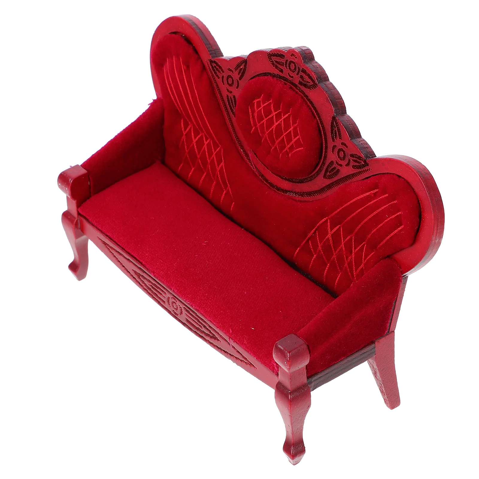 

Miniature House 1:12 Sofa Model Vintage Sofa Model Decorative Mini Sofa Decorations
