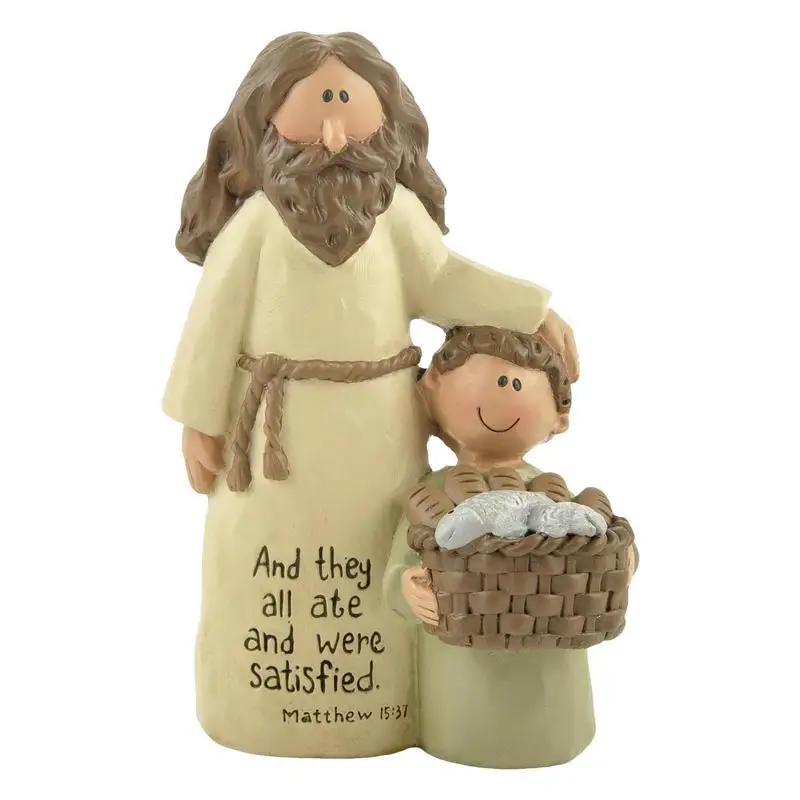 

Good Shepherd Decor Home Table Religious Ornament Indoor Outdoor Small Resin Figurine Gifts For Christmas New Year Easter