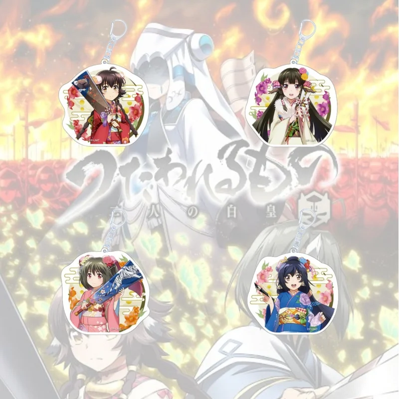 Фото Акриловые брелоки Game Utawarerumono с персонажами Неконе, Рурутэ, Куон, Анжу, аниме-подвески, подарки, 6 см №1