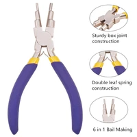 wire looper rings bail making pliers for 3mm to 10mm carbon steel portable 6 in 1 handheld forming rustproof jump jewelry tool
