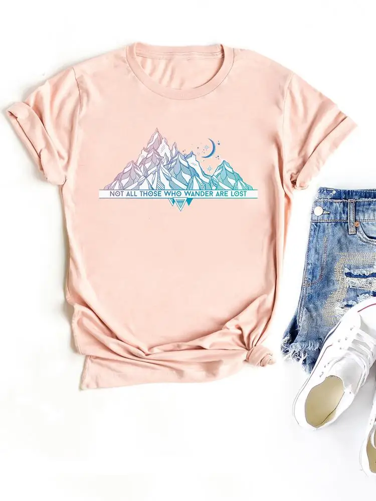 

Mountain Lovely Style 90s Print T-shirts Clothing Women T Clothes Short Sleeve Ladies Casual Fashion Female Graphic Tee
