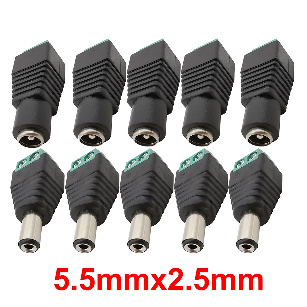 

ALLiSHOP Адаптер постоянного тока 5,5x2,1 мм 5,5x2,5 мм