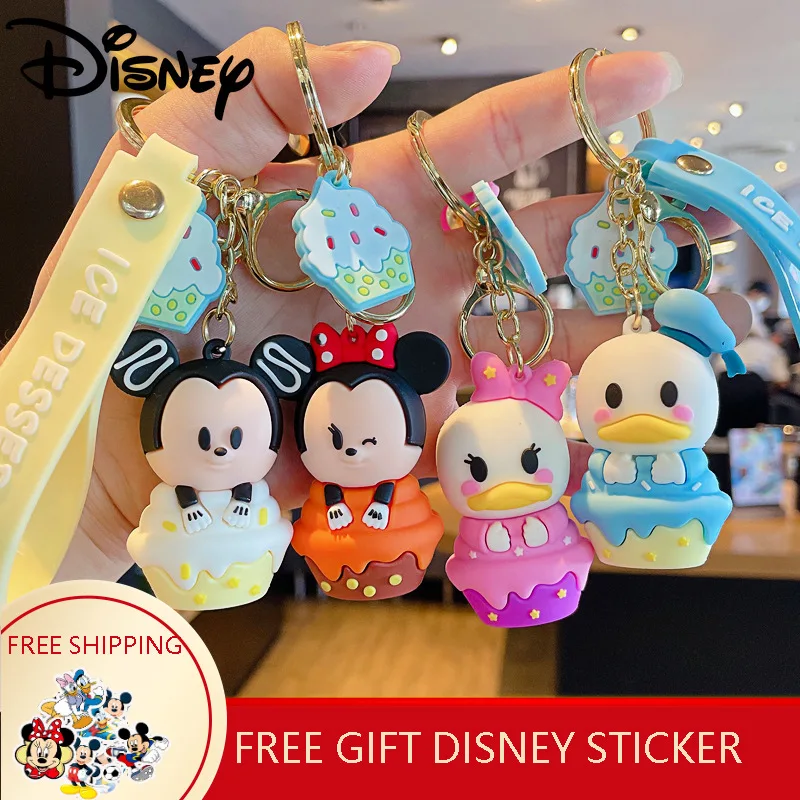 2022 Новая карикатура Disney Микки Минни мороженая кукла-брелок милый ПВХ подвеска автомобиля украшение сумки оптом.