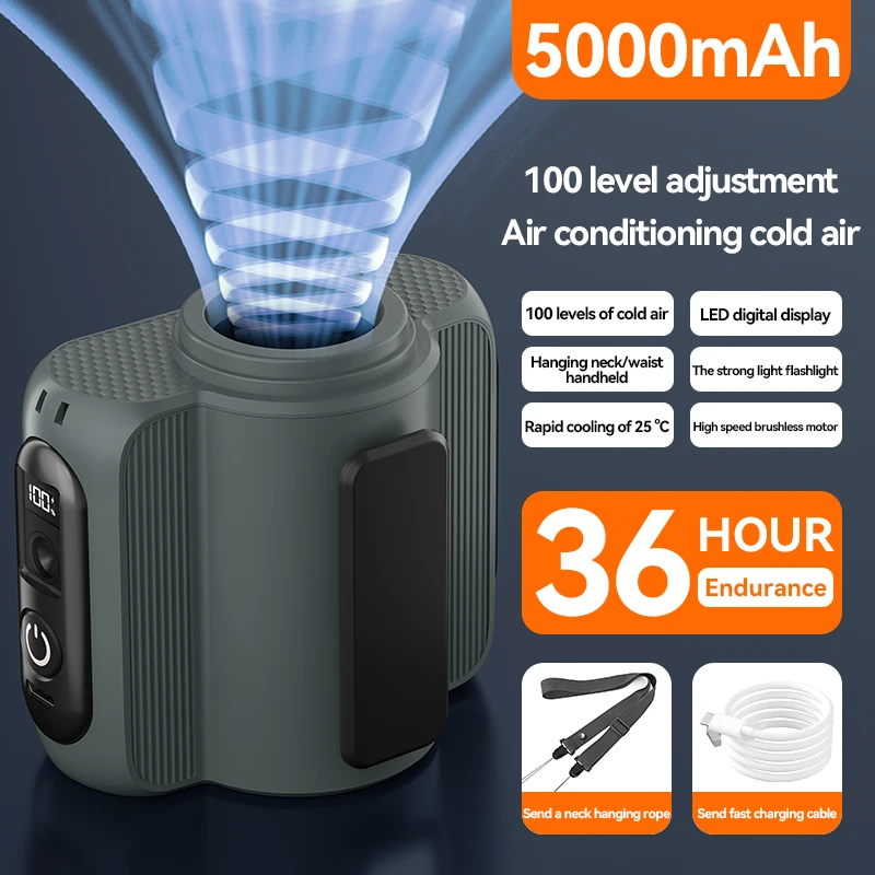 

MIJIA Поясной вентилятор 5000 мАч