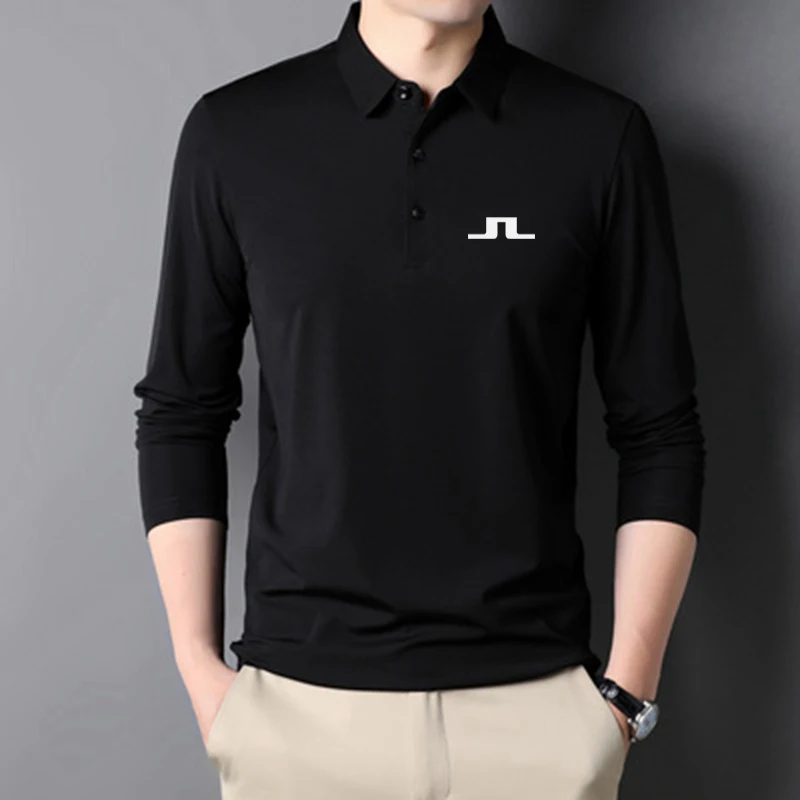2023 New Fashion Brand Spring And Autumn Designer Golf Clothes Men's Casual Long-sleeved High-end Top Men's Polo Shirt