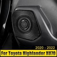 for toyota highlander kluger xu70 2020 2021 2022 stainless car audio speaker door loudspeaker cover trim sticker accessories