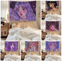 tapestry background cloth beautiful girl tapestry decor dorm bedroom tapestry wall hanging carpet woman girls bedroom decor
