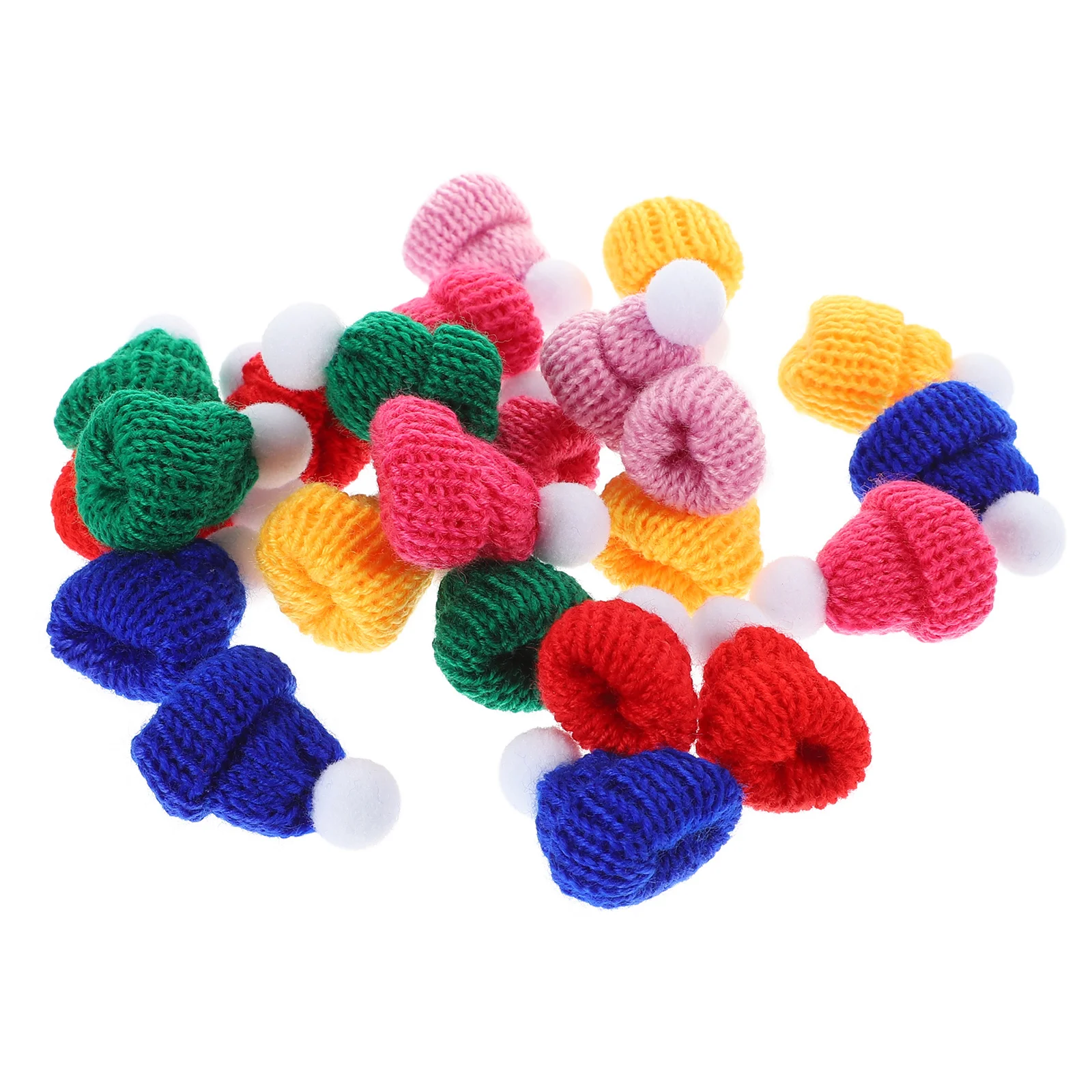 

Headdress Making Accessories DIY Craft Mini Woolen Yarn Hats Tiny Knit Knitting