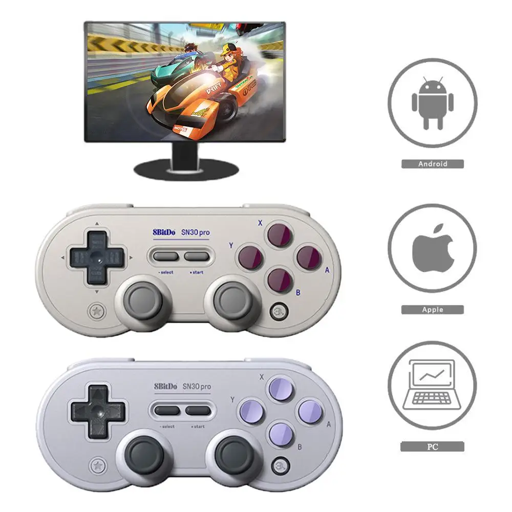 

8BitDo SN30 Pro GB Game Controller Wireless Gamepad For Android/ IOS/PC/Switch Retro 8-bit Game Consoles From USB Cable Tools