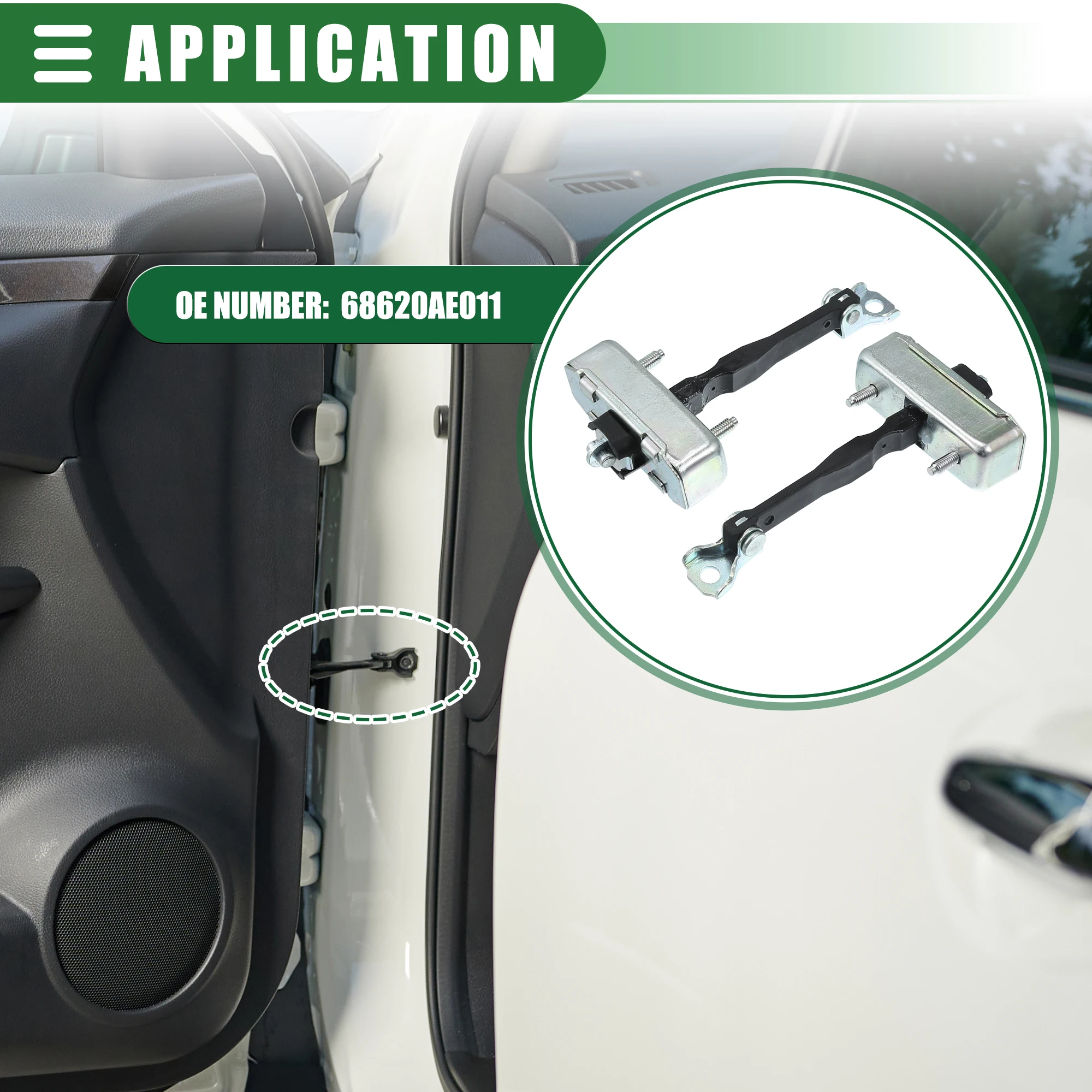 X Autohaux 2 шт. ремешок дверной в сборе для Toyota Sienna 2004 CE LE XLE Limited 3.3L V6 - Gas No.68620AE011