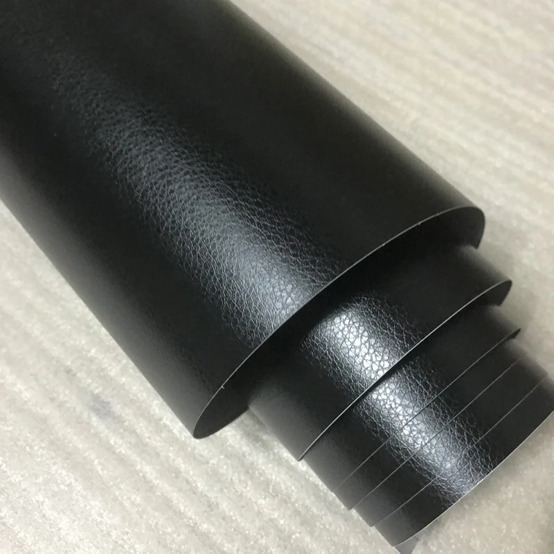 

12\\\\\\\" x 40\\\\\\\" Sticker 30cm*100cm Wrap Black Durable Grain Interior Leather