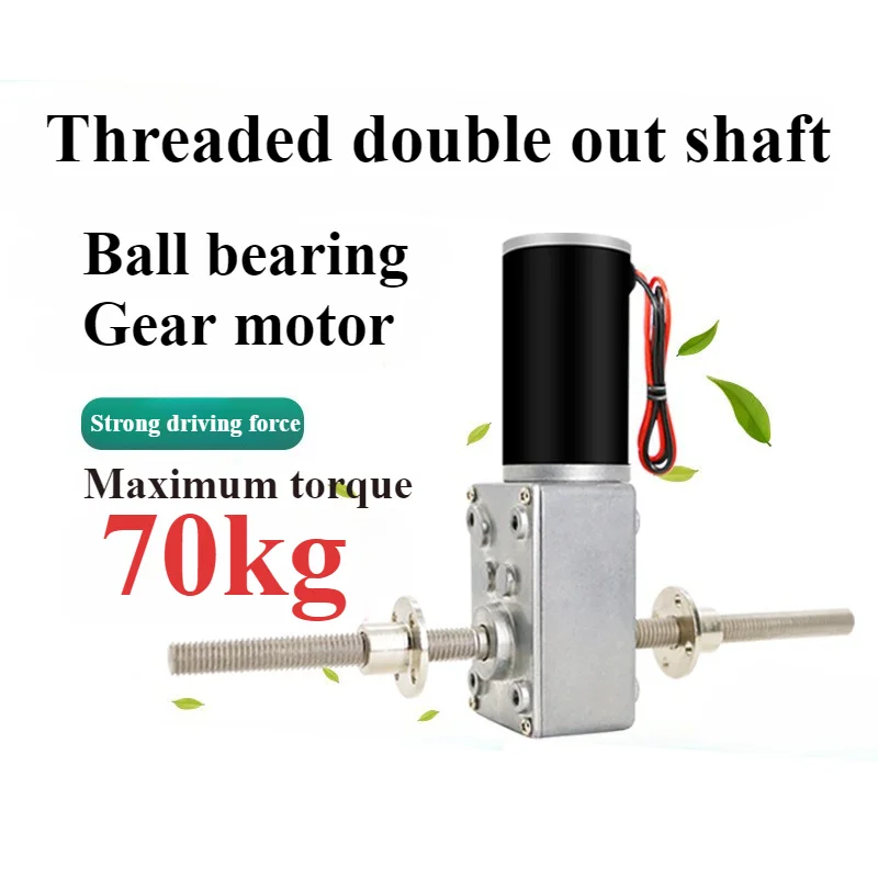 Реверсивный червячный мотор-редуктор с самоблокирующейся регулируемой