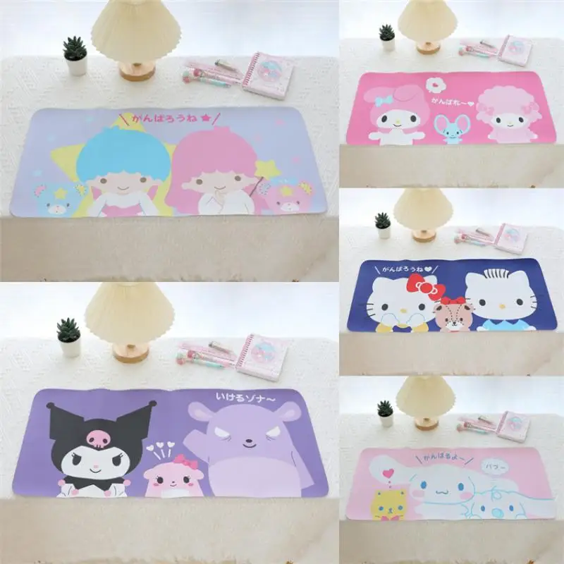 

Kuromi My Melody Sanrio Kawaii Anime Cinnamoroll Cute Cartoon Little Twin Star Girly Heart Waterproof Table Mat Toy for Girls