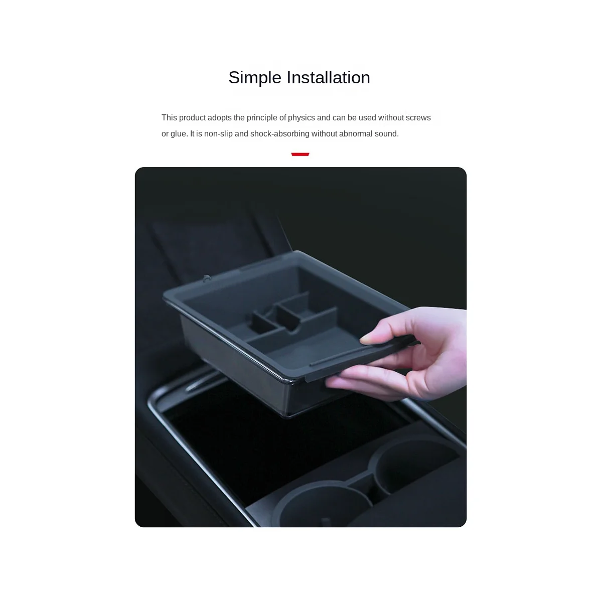 Синий органайзер для центральной консоли центральный подлокотник ящик хранения