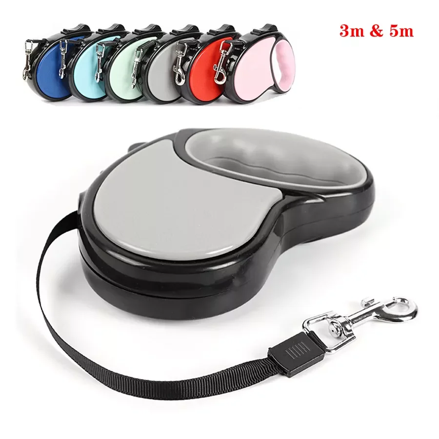 

2022New New Retractable Dog Leash Automatic Nylon Durable Dog Lead Extending Puppy Walking Running Leads For Small Medium Dogs