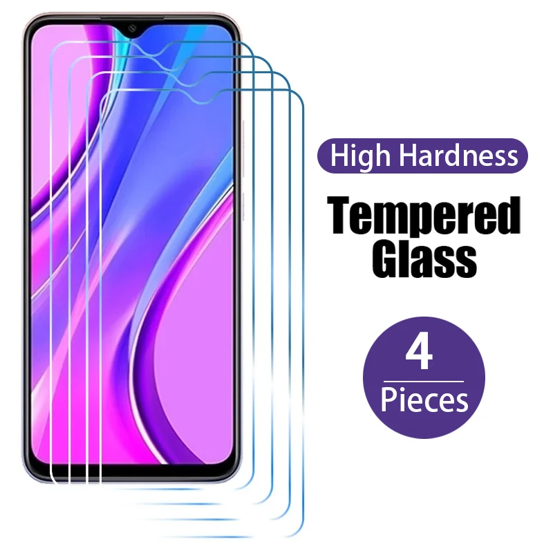 Закаленное стекло с полным покрытием для Xiaomi Redmi Note 9 10 11 12 13 Pro Защитное 10S 11S 12S 4 шт.