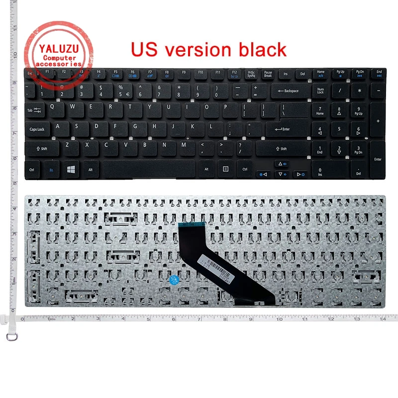 Teclado Inglês dos Eua sem Quadro para Acer Aspire Es1512 Es1-512-p9gt E5721 Es1-531 Es1-731 Es1-731g Es1-512-c4dw N15w4