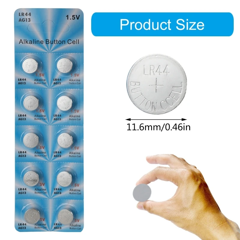 10 шт. AG13/LR44 1 5 В часы с батарейками AG13 A76 357 357A LR1154 Прямая поставка