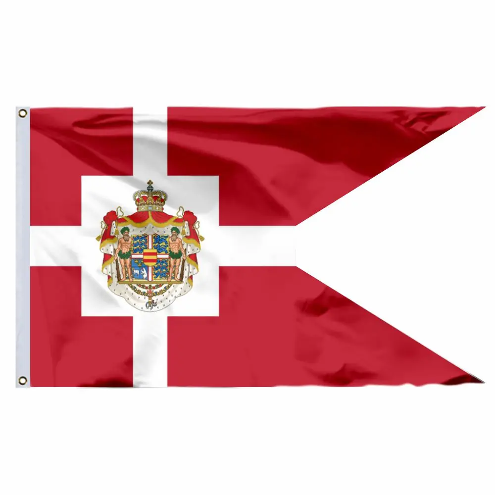 

Denmark Royal Standard Flag 3x5ft Crown Prince 90x150cm 21X14CM Decorate Banner