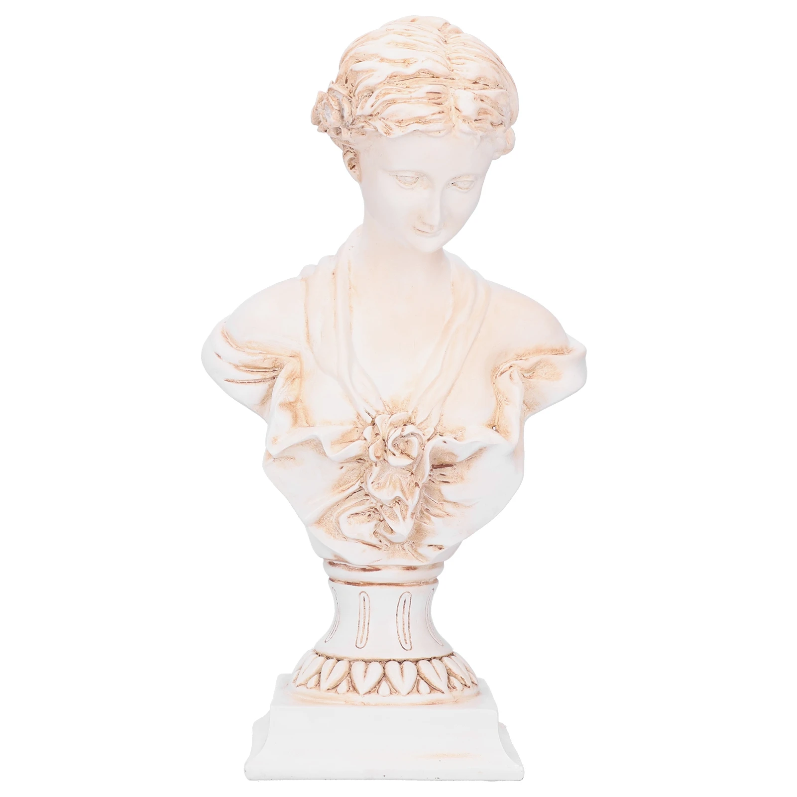 

Resin Statue Innovative European Figure Sculpture Art Crafts Ornament Home FurnishingBS1022 Antique Color L