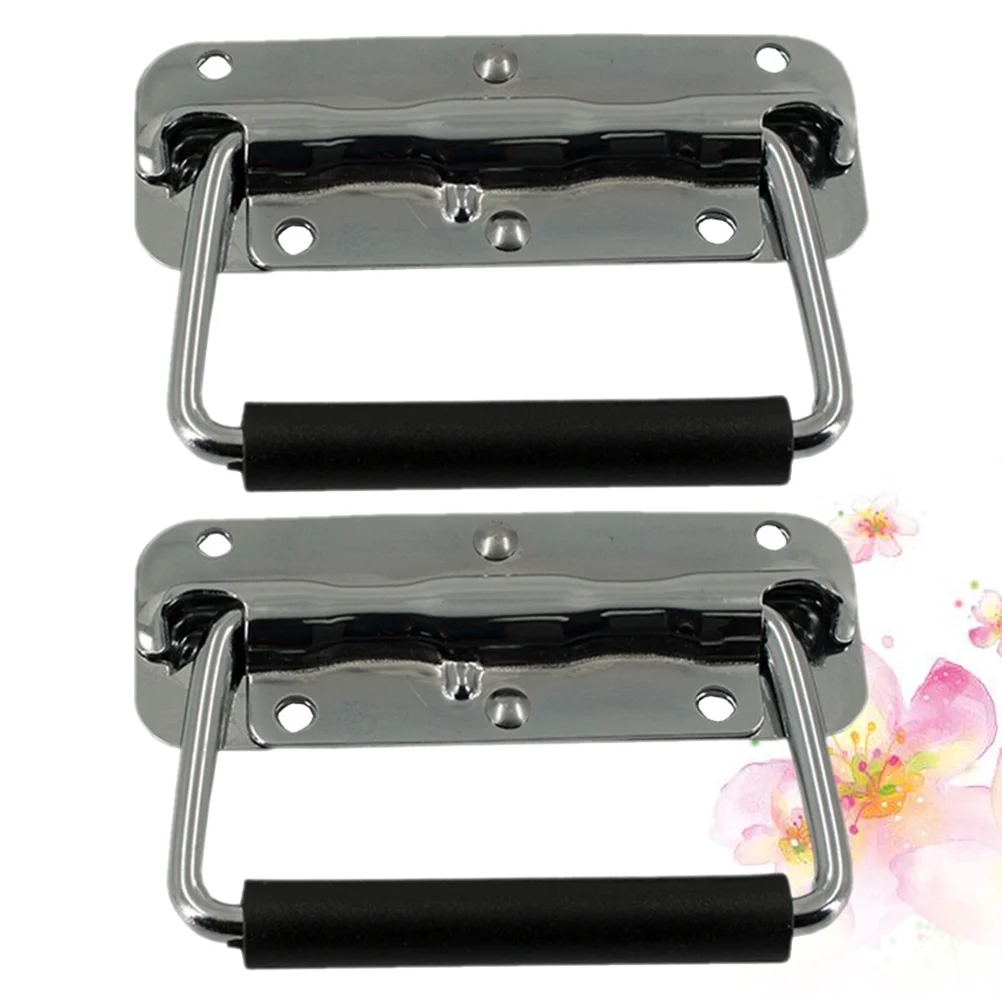 

Handle Handles Tool Boxchest Heavy Duty Case Spring Loaded Cabinet Rust Mount Anti Metal Toolbox Flight Surface