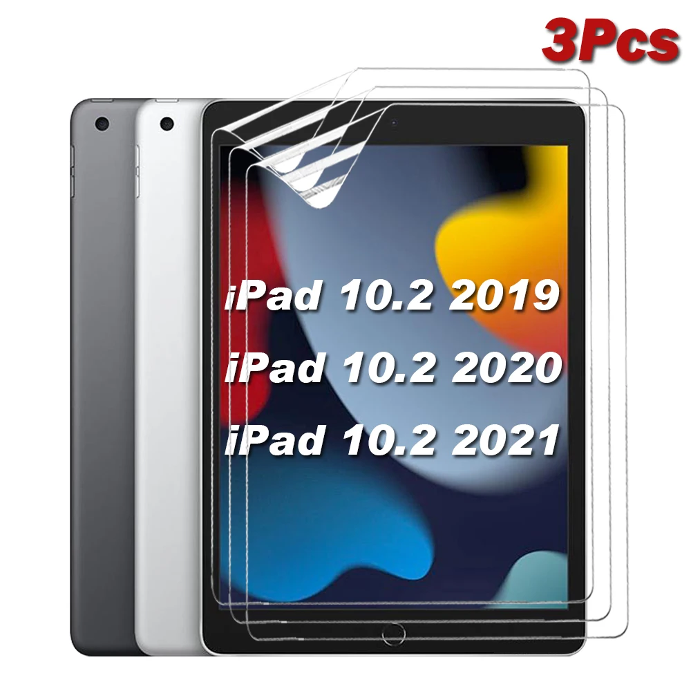 

3 Packs HD Film For iPad 10.2 2019 2020 2021 Protective film Soft Screen Protector For iPad 7th 8th 9th Generation Soft Film