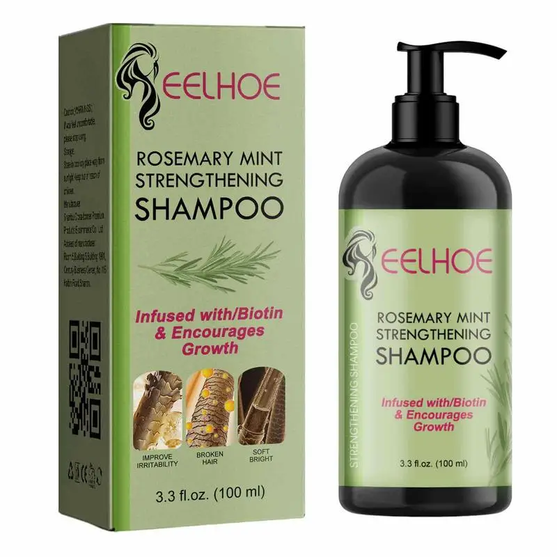 Rosemary Strengthening Shampoo Invigorating Shampoo Cooling Peppermint Rosemary for Dry Flaking Scalp Sulfate Paraben шампунь