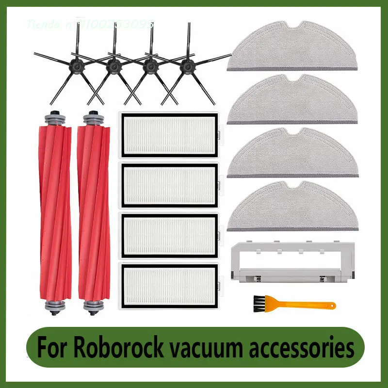 

Запчасти для робота-пылесоса Xiaomi Roborock Q7 Max T8, основная и боковая щетки, фильтр НЕРА, тряпичная крышка, сменные детали