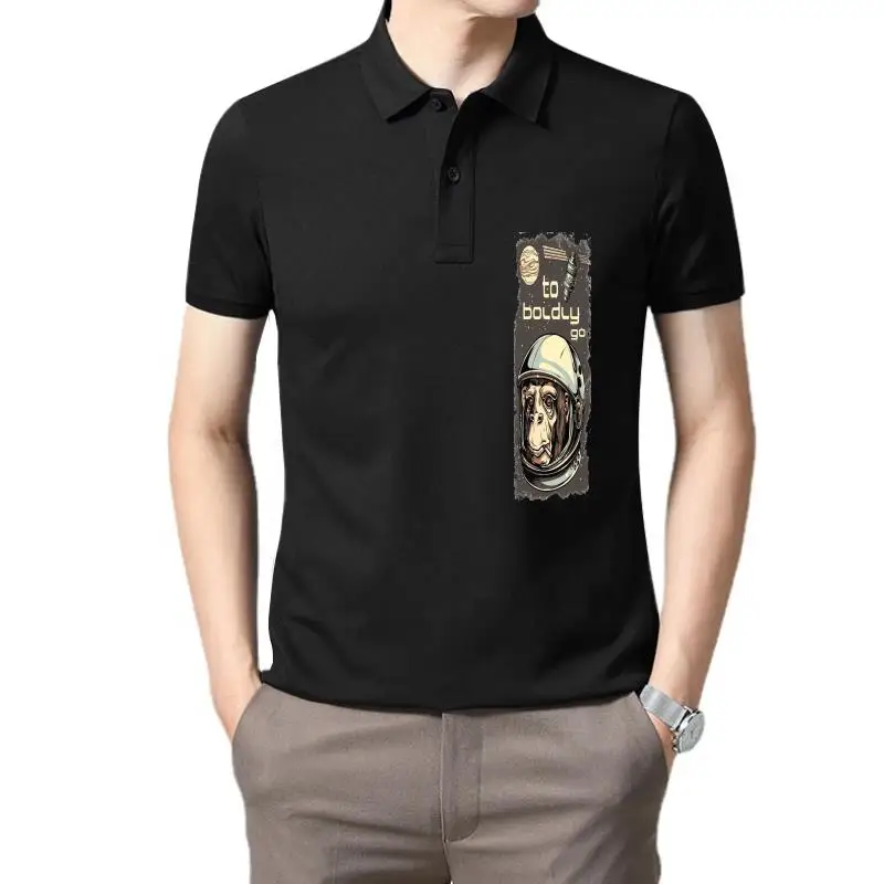 

2023 New Men's T Shirt To Boldly Go Monkey Astronaut Animal Pet T-Shirt Mens Womens Unisex Fashion Gift Print T-Shirt