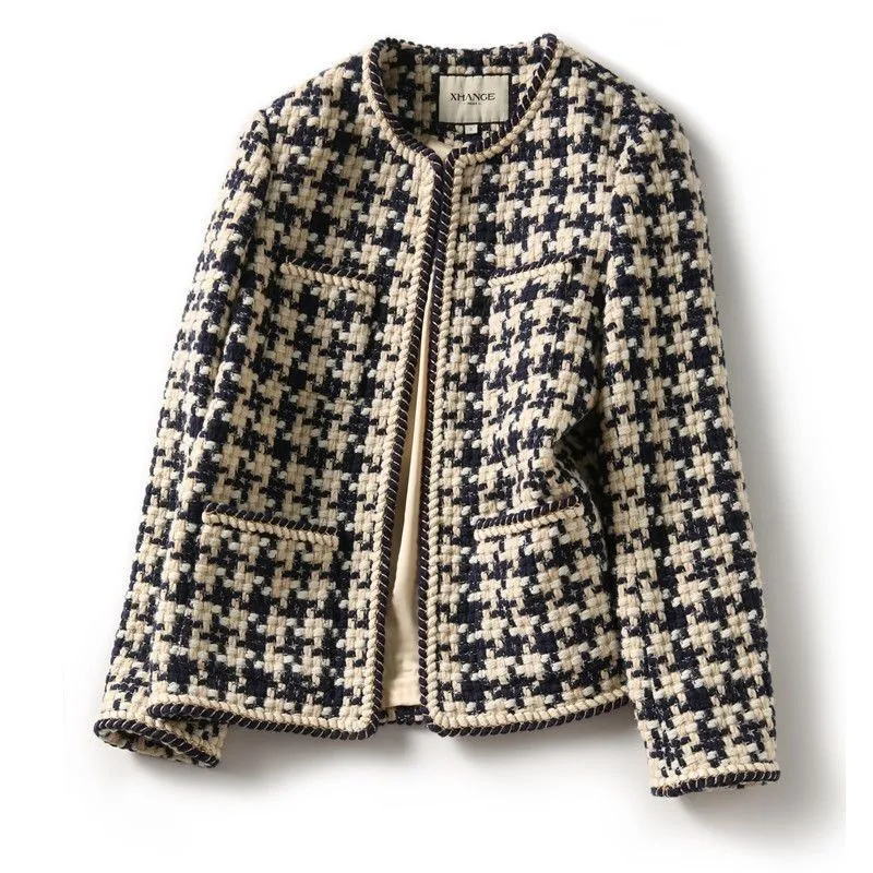 

High-quality Temperament Ladies Style Tweed Short Jacket Women Women 2021 Autumn Elegant Female Fashion Jacket Coat Woman Top