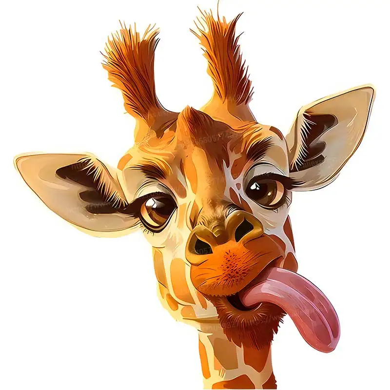 

Очаровательная наклейка на автомобиль с изображением жирафа, виниловая наклейка, водостойкая наклейка на заднее окно, мотоцикл, кемпер, бампер, украшение для ноутбука, TM133