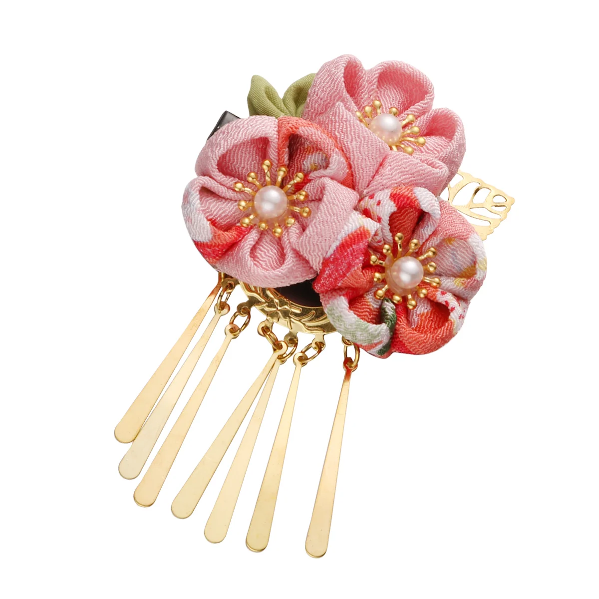 

Hair Japanese Tassel Flower Clip Kimono Hairpin Accessories Clips Pin Barrette Crystal Style Hanfu Geisha Chinese Decorative