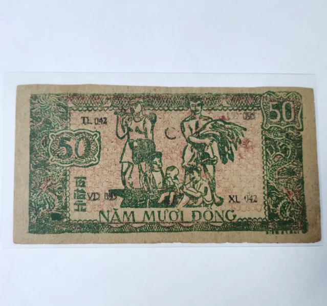 Коллекционные предметы из Вьетнама 50 dong Original Notes XF (не бывшие в употреблении Ahora)