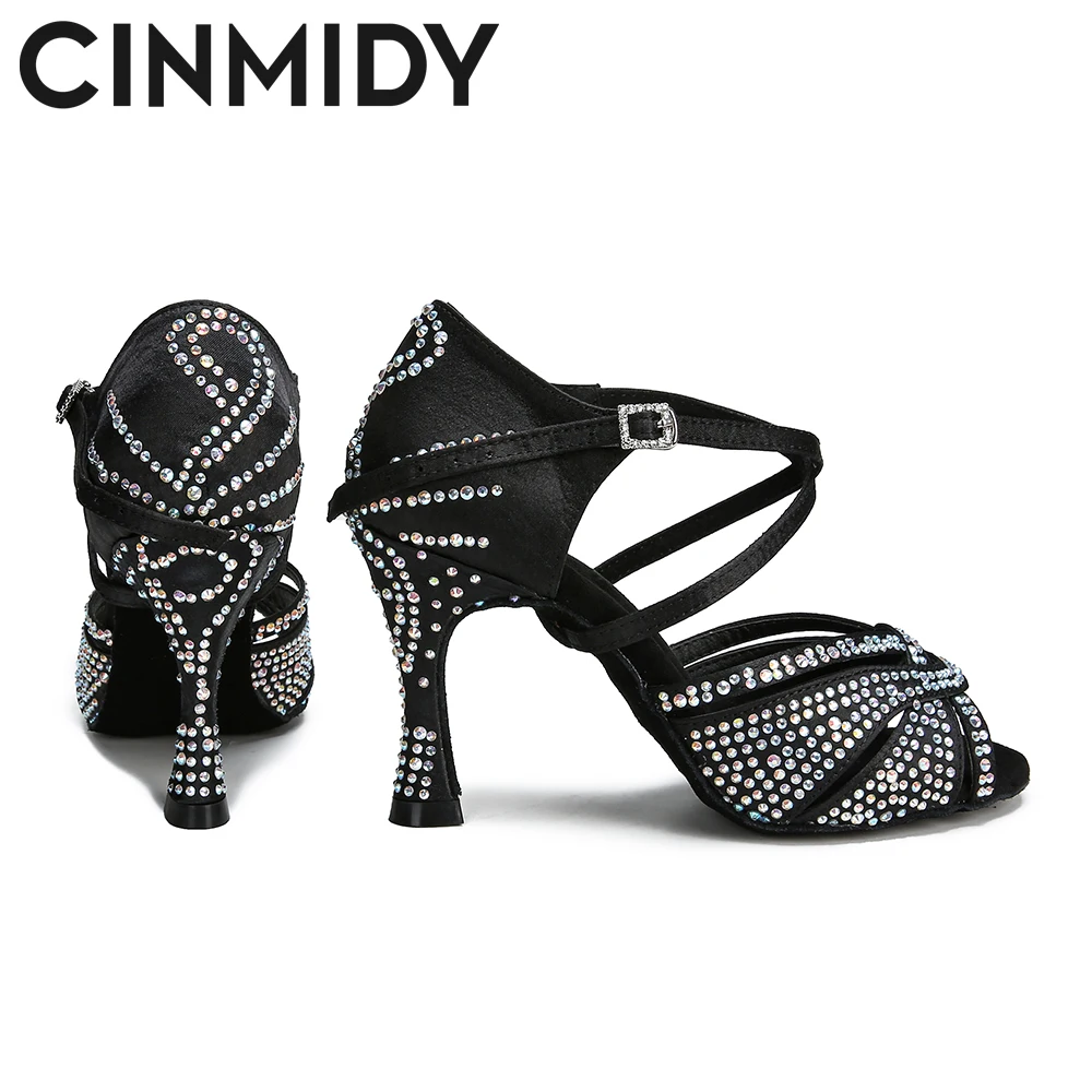 Женские туфли для латиноамериканских танцев CINMIDY на каблуках бальных танго