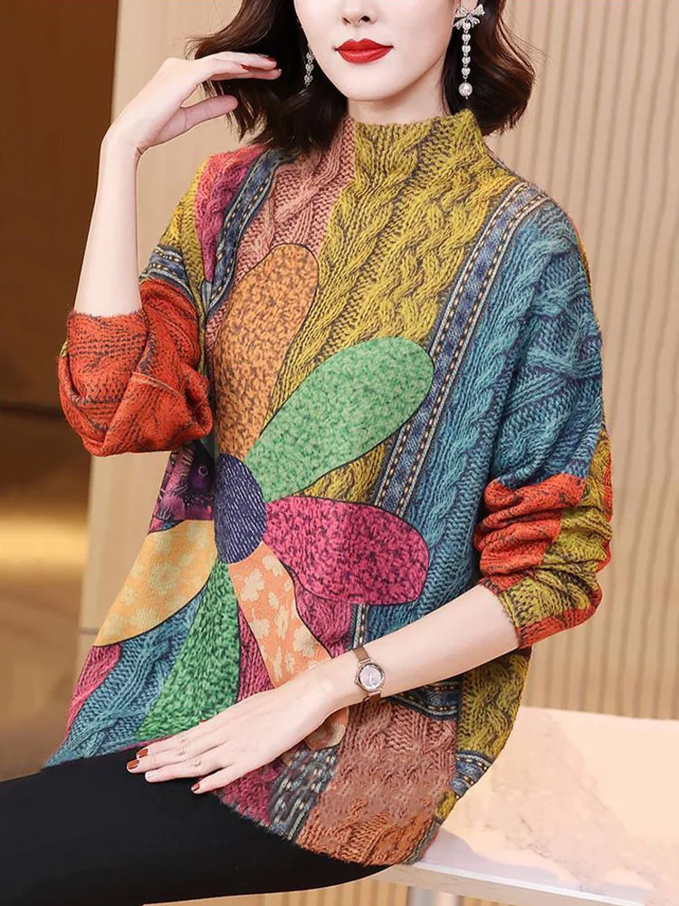 Max LuLu корейский зимний модный вязаный пуловер женские свободные теплые