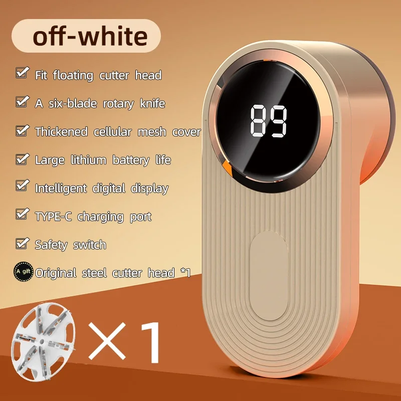 

5000 мАч для удаления ворса с умным светодиодным дисплеем, 5-скоростная перезаряжаемая портативная бритва для ткани с USB-портом для одежды, быстрая и тихая, лучший подарок