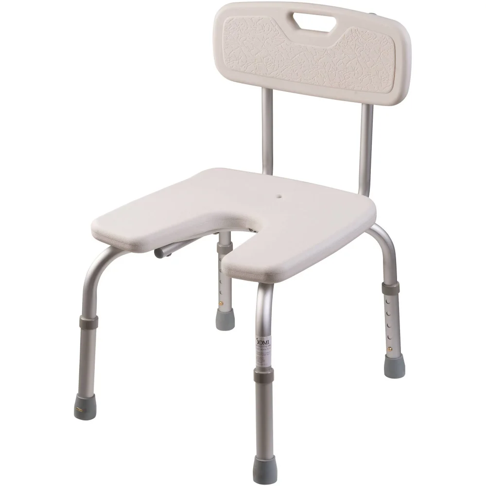 

Removable seat-back shower chair for the elderly, Disabled U-shaped bath stool, Adult bathroom stool, Disabled shower seat