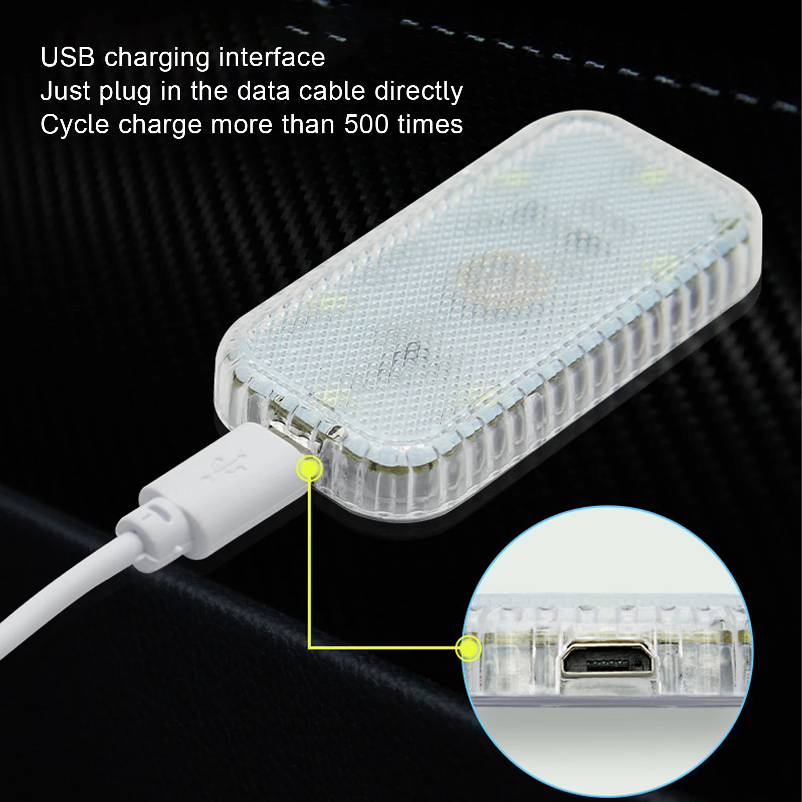 

1 шт., автомобильный беспроводной мини-светильник для интерьера, 5 В