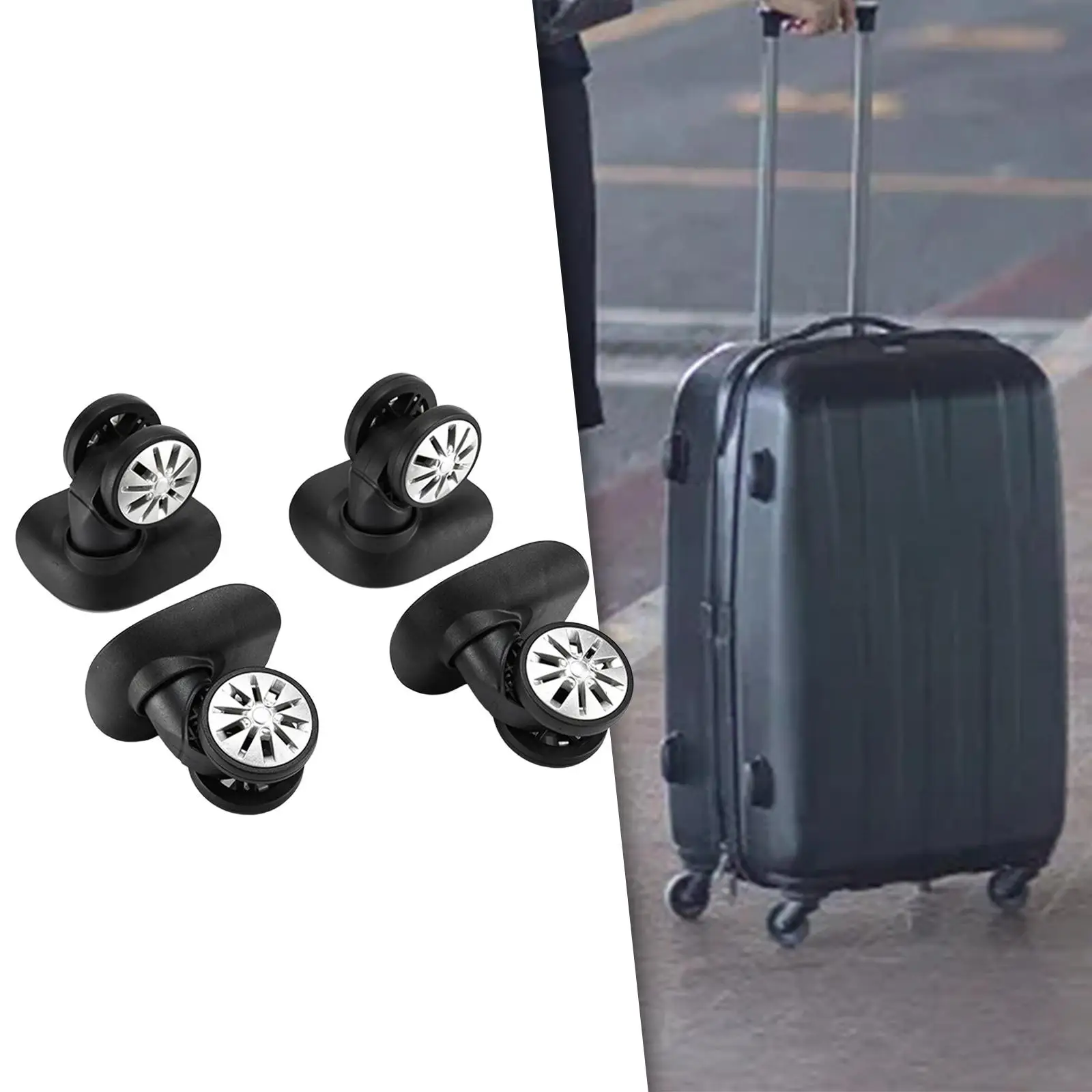 Wheels Replacement Flexible 360 Degree Rotation Swivel Spinn