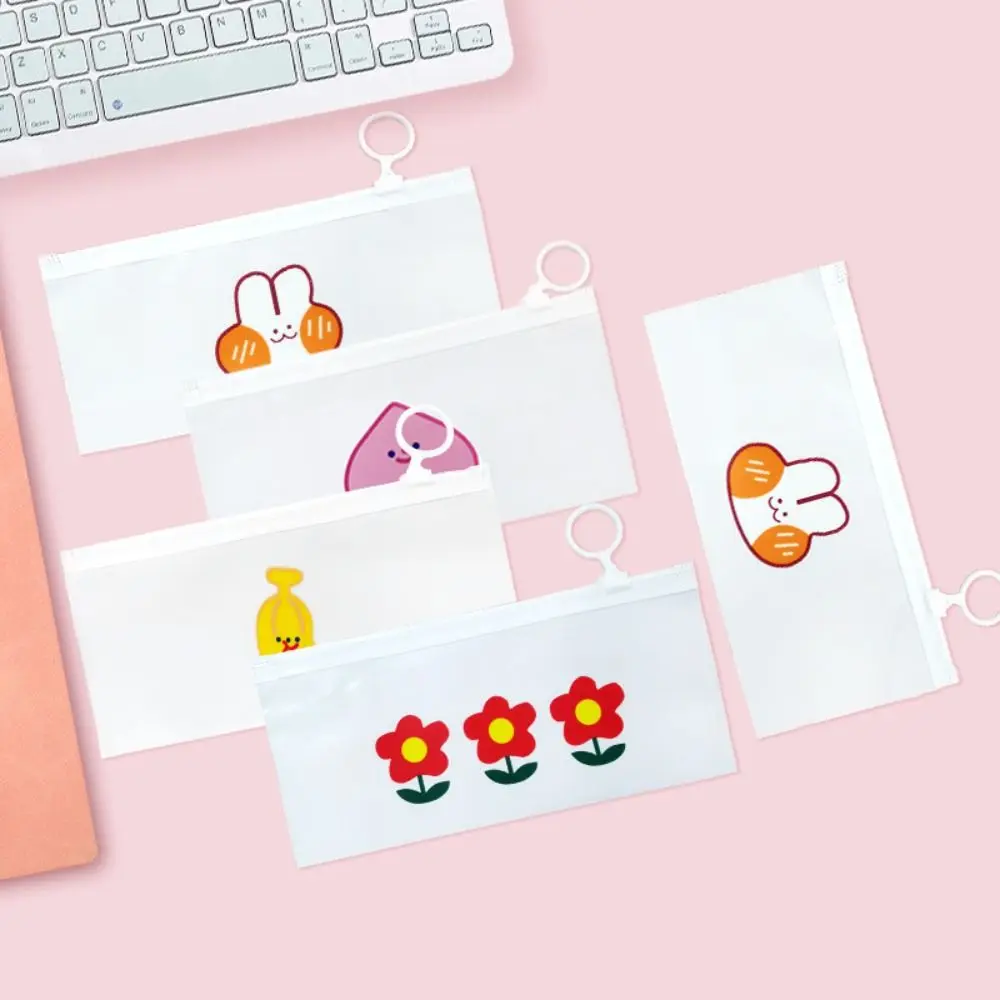 Мультяшная водонепроницаемая сумка на молнии пластиковая полупрозрачная для