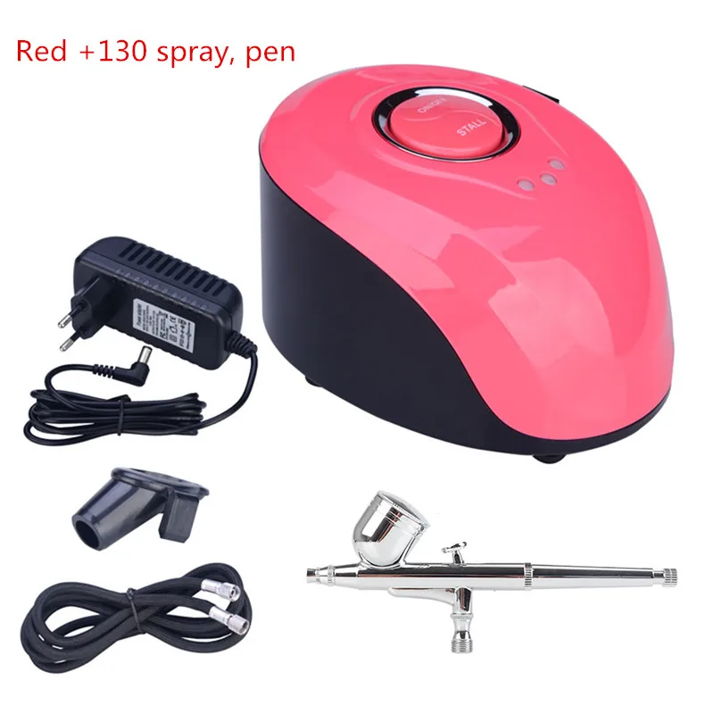 Home Portable Water Oxygen Meter Rejuvenation Spray Rehydration Beauty Nail Painting Coloring Airbrush Air Pump Set |