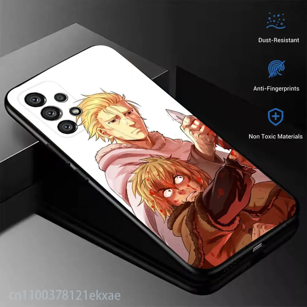 Фото Чехол для телефона Anime V-Vinland Saga Thorfinn для Samsung Galaxy A13,21s,22,31,32,52,53,71,80,A91, мягкий черный корпус №4