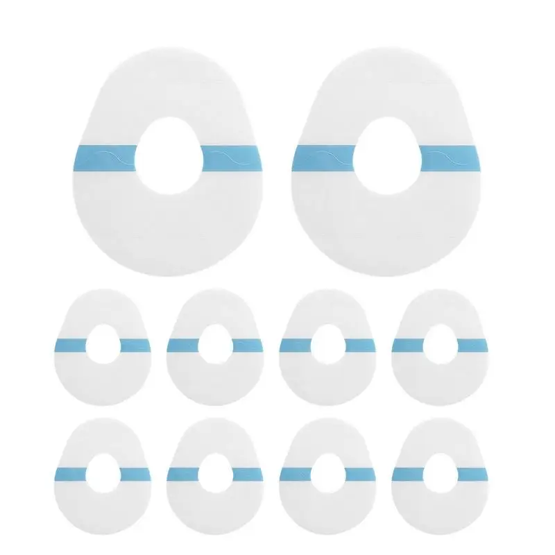 

10pcs Sports Sensor Patch Blood Glucose Monitor Protector Freestyle Adhesive Patches Waterproof Sensor Protection For Shower