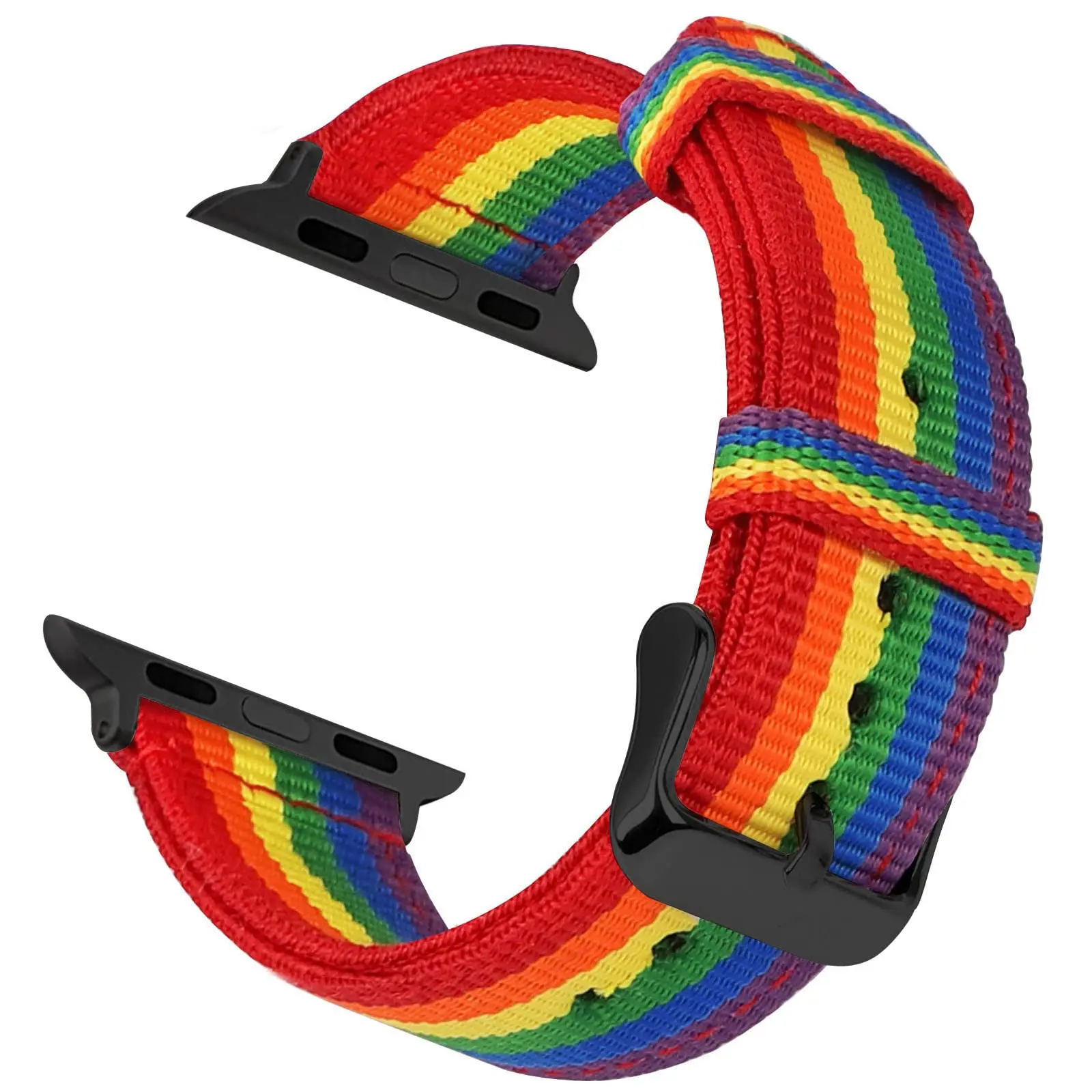 

nylon strap For apple watch band 44mm 40mm 45mm 41mm 44 42mm 38mm iWatch bracelet belt watchband apple watch series 4 3 5 SE 6 7