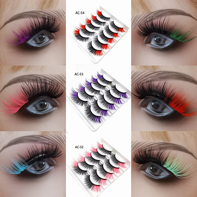 

5 пар, искусственные ресницы для ежедневного макияжа