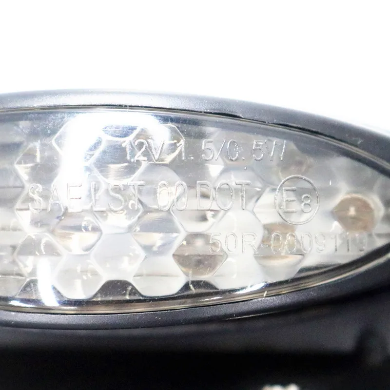 Smoke LED Brake Tail Light W/ License Plate Mount Cruiser Old School Vintage VT |