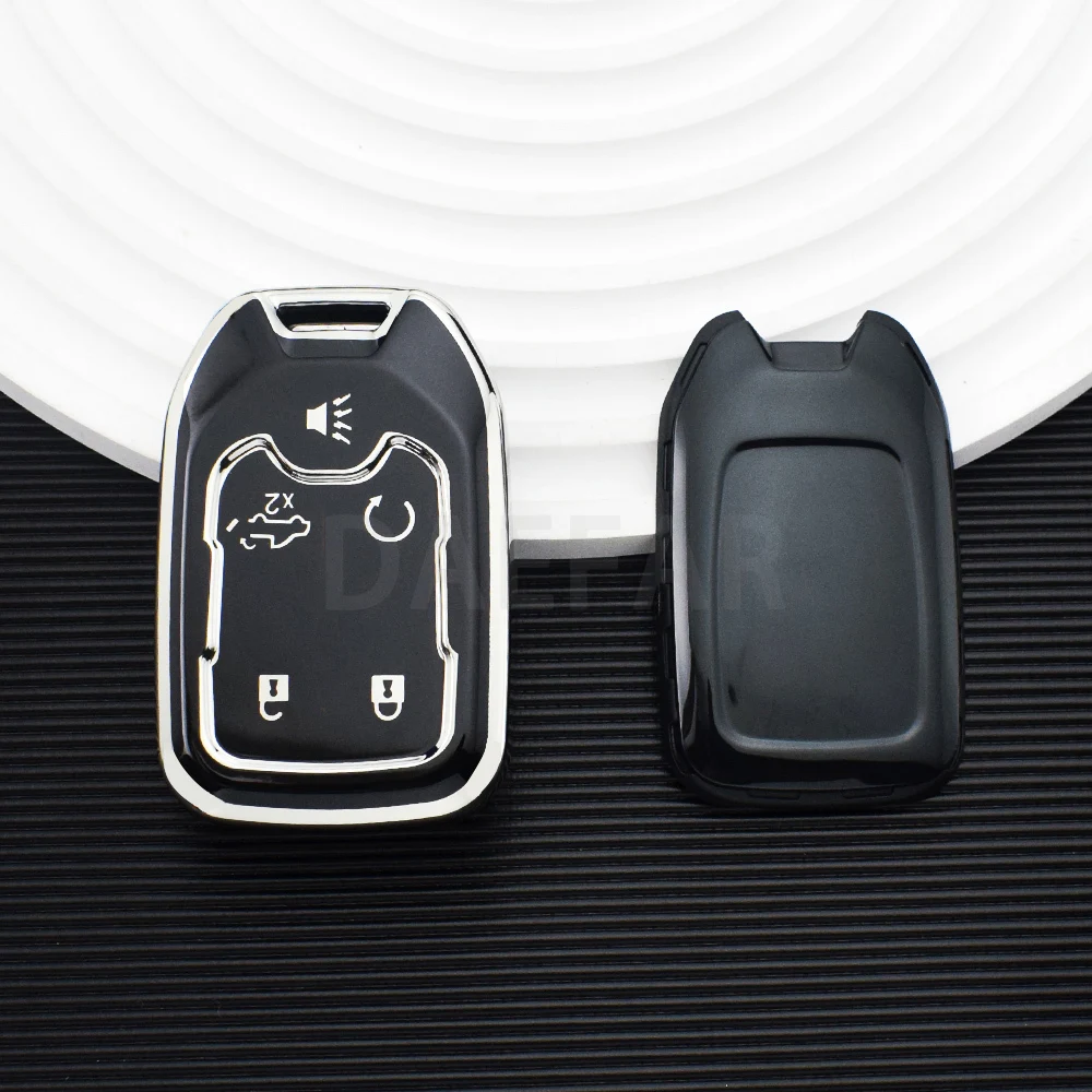 

Чехол для автомобильного ключа из ТПУ для GMC Terrain Acadia YUKON XL Sierra Chevrolet Tahoe Silverado, аксессуары для ключей-брелоков