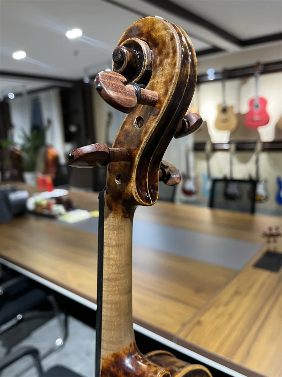 Видео включено Professional Vintage Old 4/4 Violin Cкрипка ك значительно 바이올린 Музыкальный
