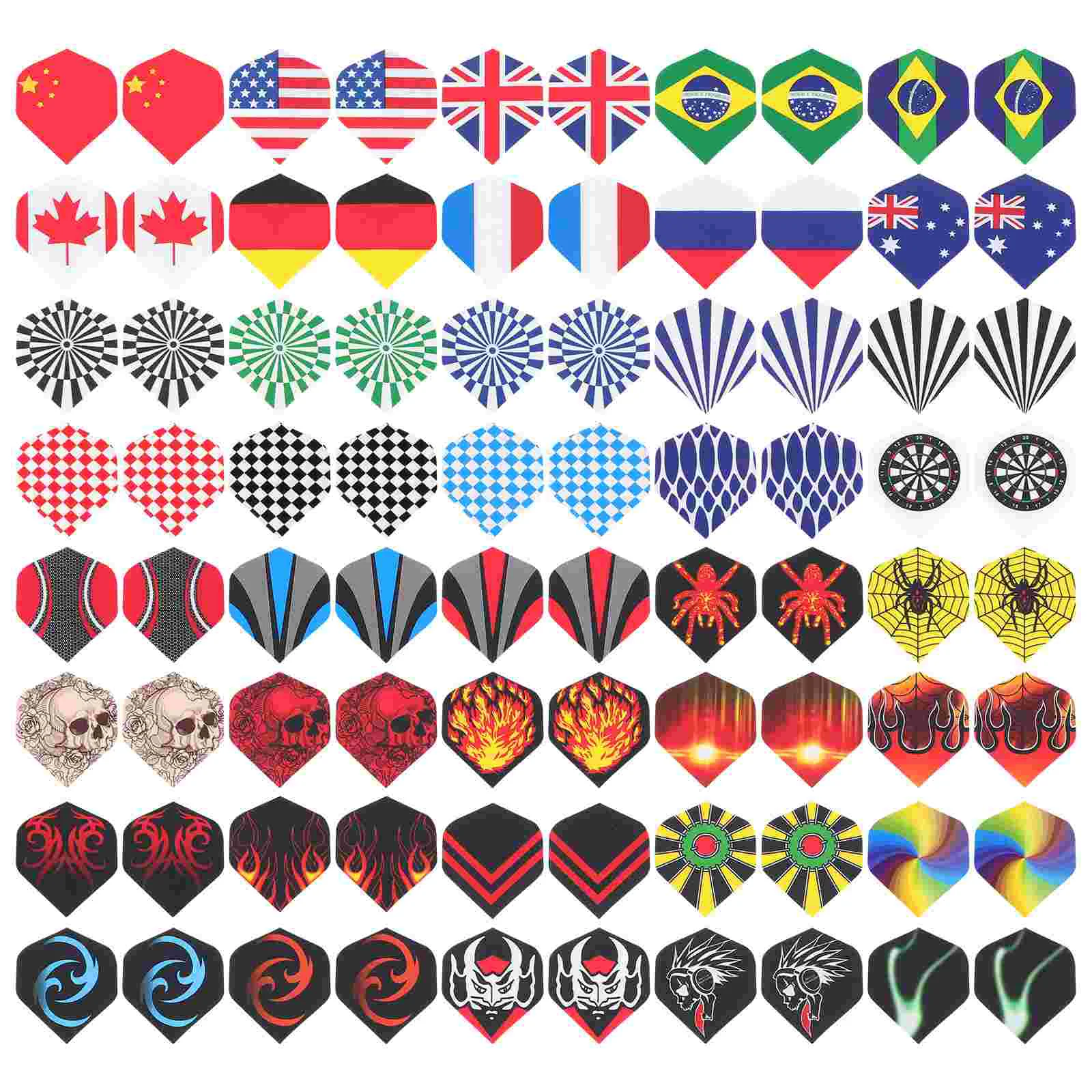 

80 Pcs Dart Wing Accessories Creative Tails Professional Decorative Flights Playset Comfortable Grip Unique Portable