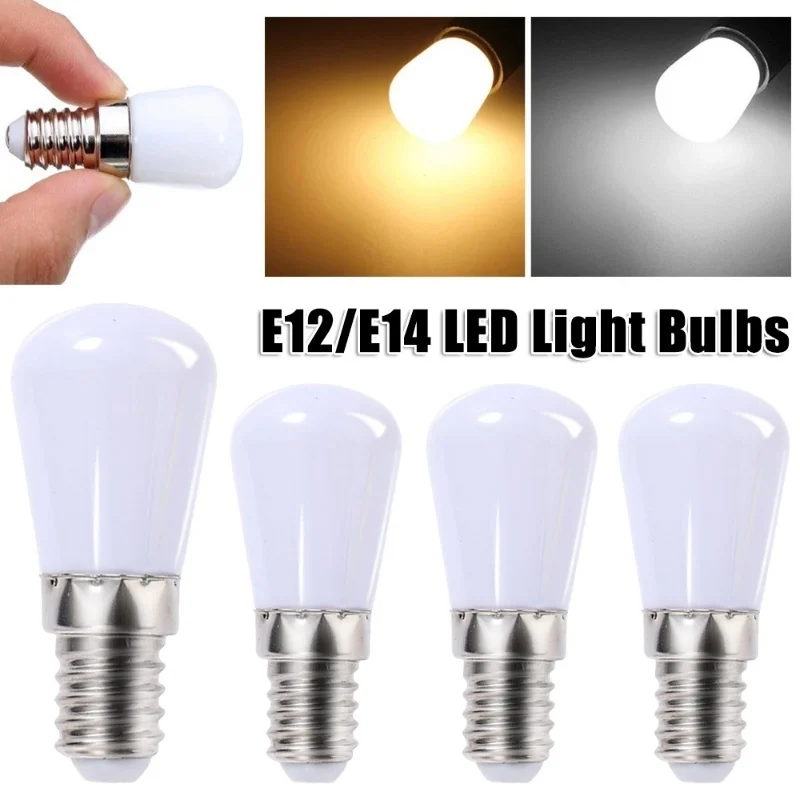 

Бытовая мини-лампа E12 E14, Φ, лампочка, белая/тёплая, супер яркая, энергосберегающая, сменные лампочки для домашнего холодильника
